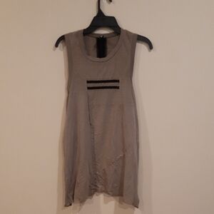Demobaza Sleeveless Gray/ BrownTank Vest.